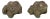 Pair of Reconstituted Stone Frog Garden Ornaments, England 1970s For Sale