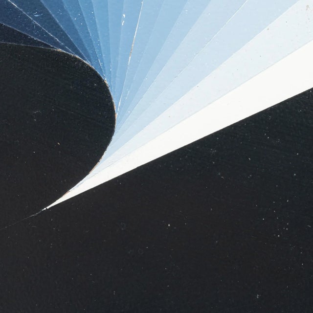 This striking piece of 20th Century Belgian artwork by René Berdal, elegantly framed in metal, is a celebration of...