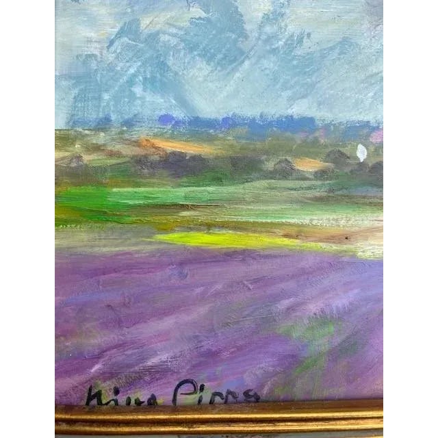 Wood A Pair of Gilded Framed French Landscape Paintings For Sale - Image 7 of 12