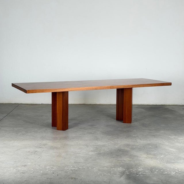 A monumental and architecturally striking TL63 dining table designed by Roberto Poggi for Poggi Pavia in the 1960s....
