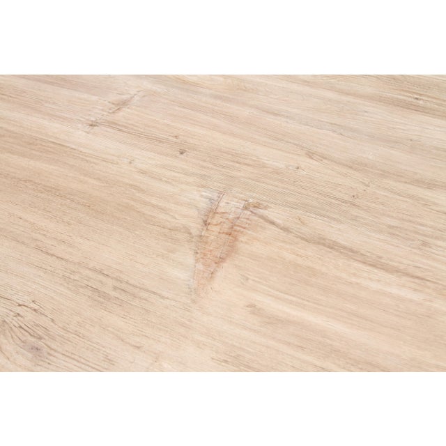 The Basquaise, 96" Reclaimed Wood Trestle Table For Sale - Image 9 of 12