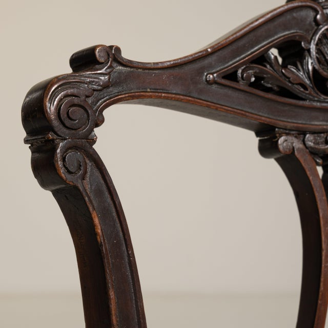 Pair of Victorian Carved Chairs with Upholstered Seats, Antique, United Kingdom, 19th Century For Sale - Image 4 of 15