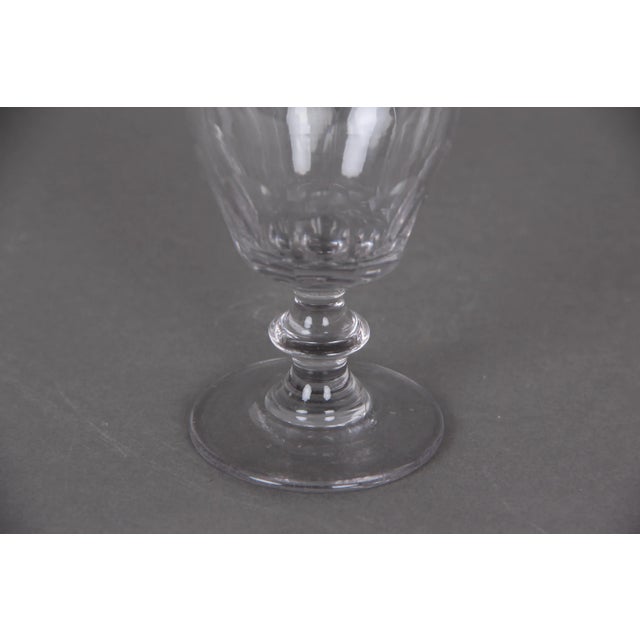 - With initials: R. Ahrens - Beautiful mouth-blown wine glass in perfect condition - Such a glass was typical as a...