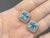 Late 20th Century Pair of Bochic "Capri" Vintage Diamond & Blue Topaz Italian Stud Earrings Set 18K Gold & Silver For Sale - Image 16 of 18