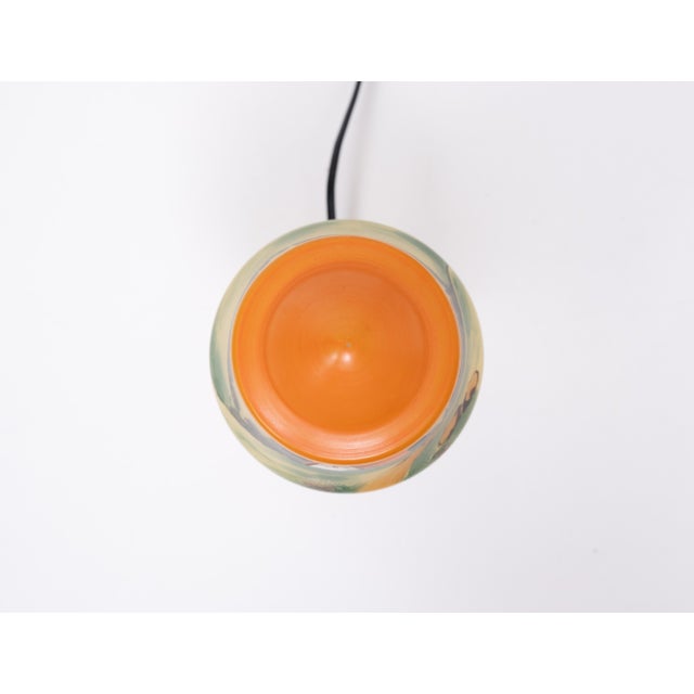 Glass Small Boudoir Glass Table Lamp, 1950s For Sale - Image 7 of 12