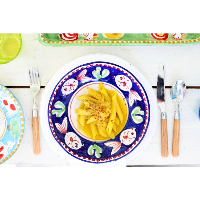 Ceramic VIETRI Campagna Pesce Fish Salad Plate For Sale - Image 7 of 9