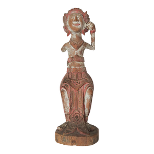 Late 19th Century Hand Carved Sculpture Southeast Asia Figure