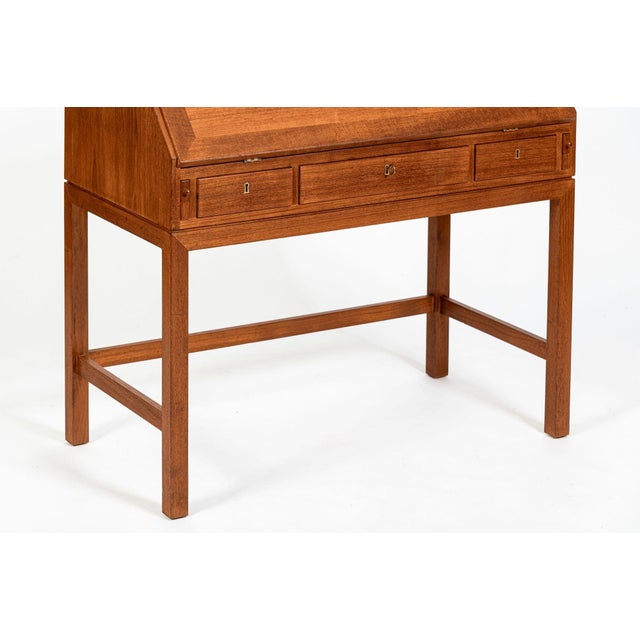 Danish Mid-Century Modern Teak Dropdown Secretary Desk, 1960s For Sale - Image 15 of 18