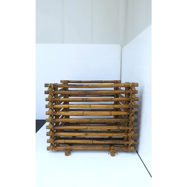 Wood Rattan Plant or Tree Cachepot For Sale - Image 7 of 8