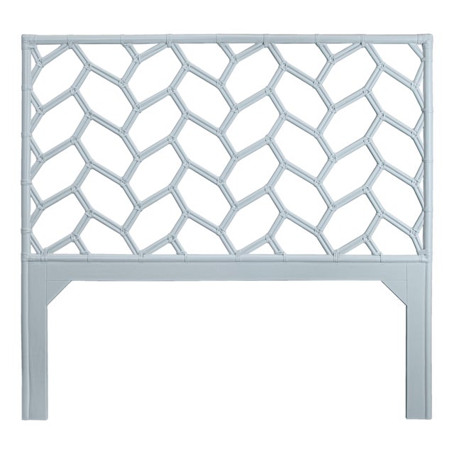 Silas Headboard Queen - Light Blue For Sale