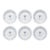 Les-Ottomans Italian Ceramic Palm Tree Dinner Plates - Set of 6 For Sale