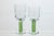 Modern Sagaform Set of 16 Modernist Handblown Wine or Cocktail Glasses With Green Bases For Sale - Image 3 of 6