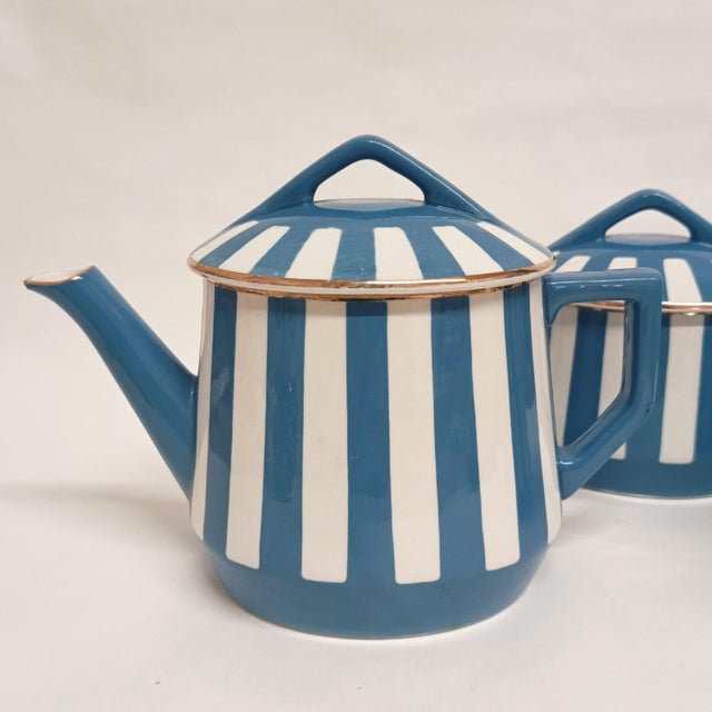 Fox Trott Tea Service by Sarreguemines, France, 1930s, Set of 6 For Sale - Image 3 of 18