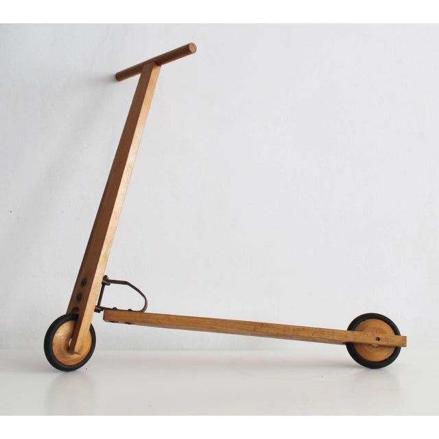 Black Vintage Kids Scooter, 1950s For Sale - Image 8 of 13