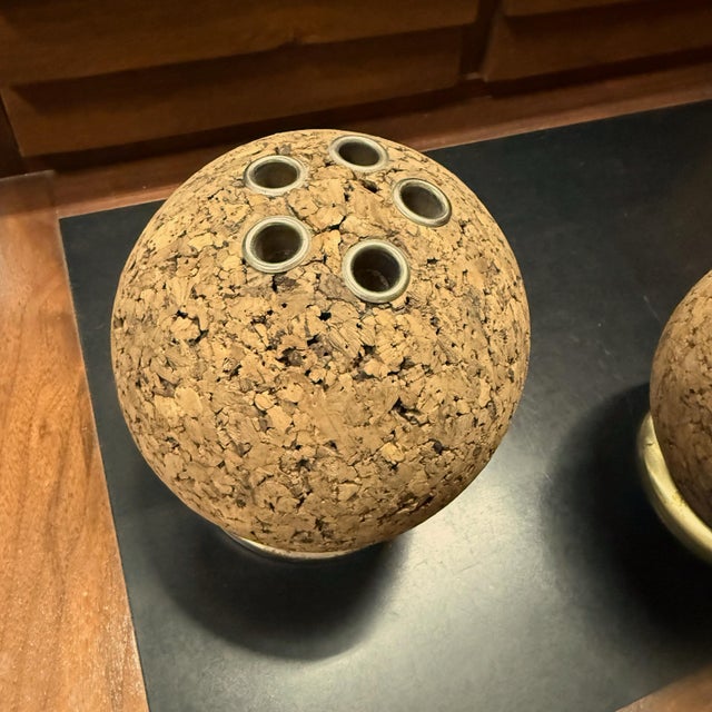 1960s Swiveling Cork Desk Organizers by Park Sherman - a Set of 2 For Sale - Image 4 of 5