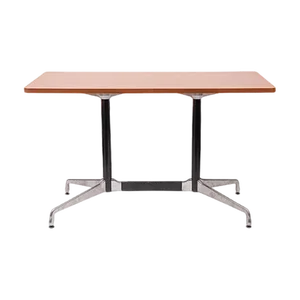 Walnut & Steel Counter Height Table with Rectangular Top on Twin Supports by Charles & Ray Eames for Herman Miller, 1970s