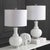 This traditional white glass table lamp - a Pair, brings refined luxury to any space. Created to recall the ethereal...