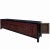 2010s Black Brick Red Opera Scenery Relief Carving Panel Low Console Table Cabinet For Sale - Image 5 of 8