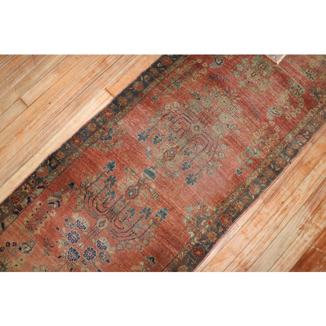Antique Zabihi Collection Persian Kashan Runner For Sale In New York - Image 6 of 9