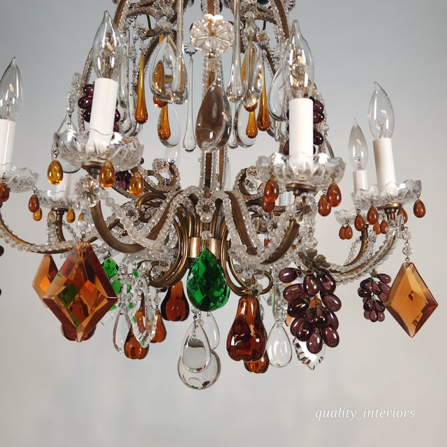 Venetian Ended Fruit Chandelier For Sale - Image 10 of 11