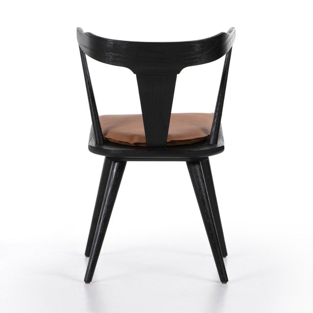 Wood Four Hands Ripley Dining Chair - Whiskey Saddle, Black Oak For Sale - Image 7 of 11