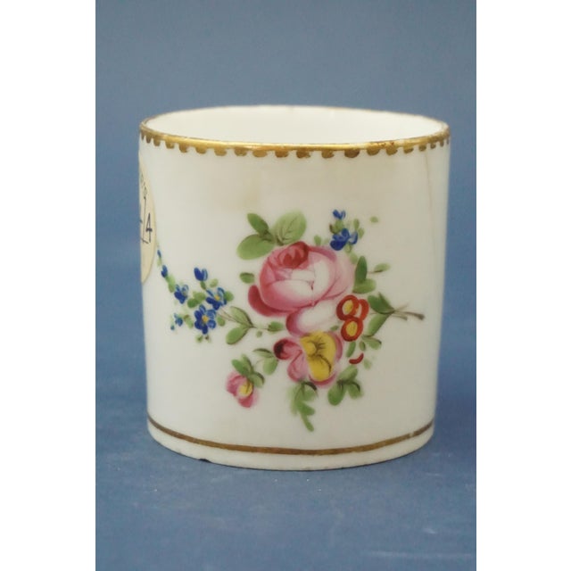 Antique Porcelain Coffee Cup and Saucer from Meissen Porcelain, Set of 2 For Sale - Image 5 of 18