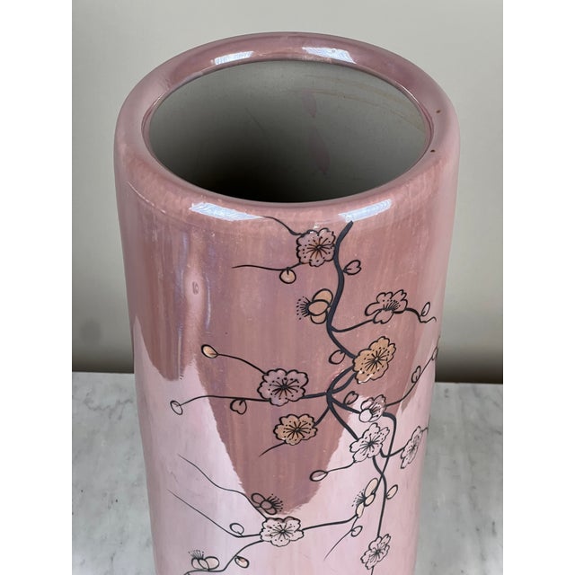 This lovely vintage umbrella stand takes its inspiration from traditional sakura motifs, featuring delicate cherry...