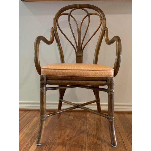 1970s Vintage McGuire Dining Rattan and Bamboo Table Set ...