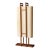 Mid Century Modern Sculptural Walnut and Brass Standing Floor Lamp For Sale