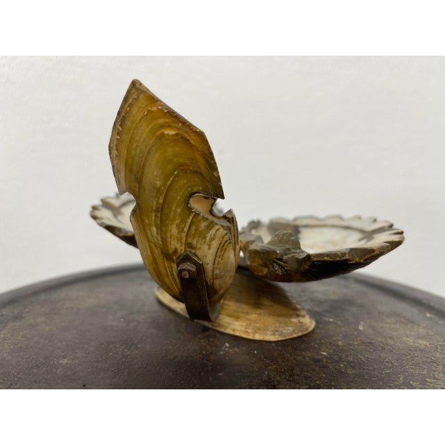 Vintage "Toledo" Shell Ashtray and Match Holder For Sale - Image 9 of 11