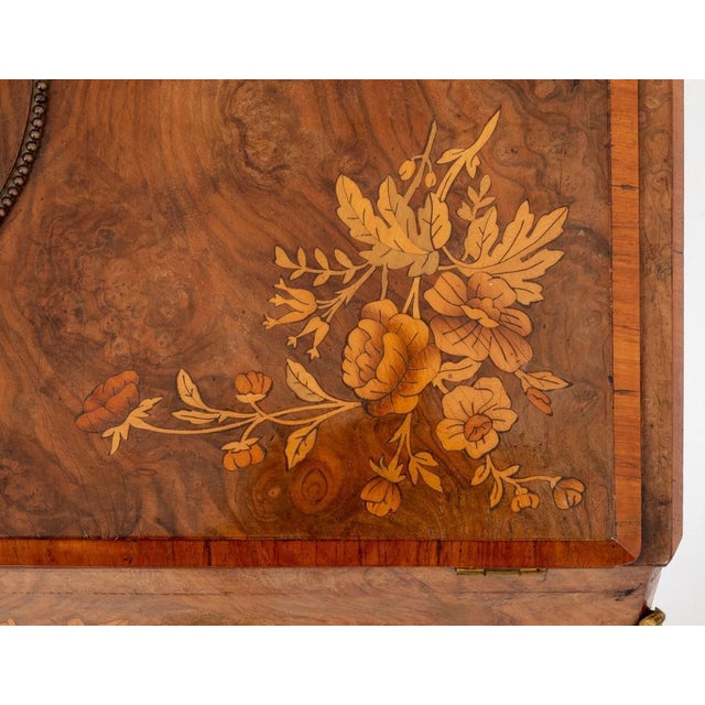 Wood French Desk Happiness on the Day in Walnut, 1860s For Sale - Image 7 of 18