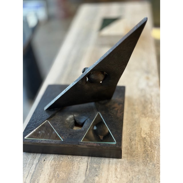 1900 - 1909 Abstract Metal Sculpture by Di Lorenzo For Sale - Image 5 of 15