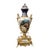 French White Porcelain Vase With Romantic Scene & Gold Gilt Bronze Mounts For Sale
