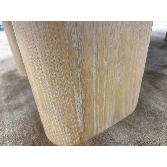 2020s Arhaus Sculptural Two-Tone Coffee Table Organic Modern | Matte Black Top With Blonde Wood Legs For Sale - Image 5 of 18