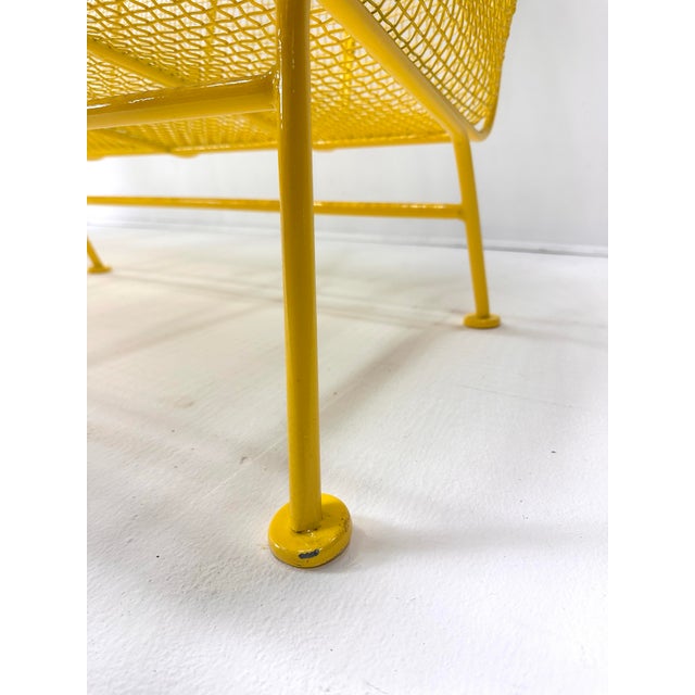 Metal 1950s Yellow "Sculptura" Collection Sofa by Russell Woodard For Sale - Image 7 of 9