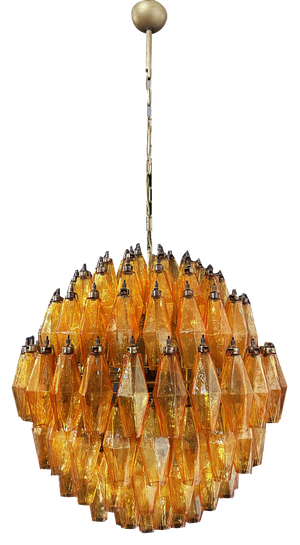Spherical Poliedri Candelier in Murano Glass, 1990s