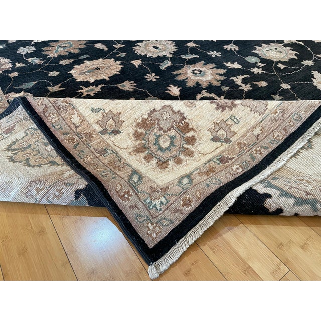 Beige Persian Ziegler Sultanabad Rug for Bedroom For Sale - Image 8 of 10