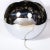 Chrome Mid-Century "Ball" Table Lamp in Chrome in the Style of Karl Springer For Sale - Image 8 of 11