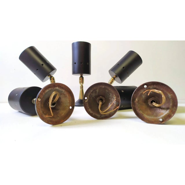 Stilnovo Small Spotlight Lamps in the style of Stilnovo, 1950s, Set of 6 For Sale - Image 4 of 9