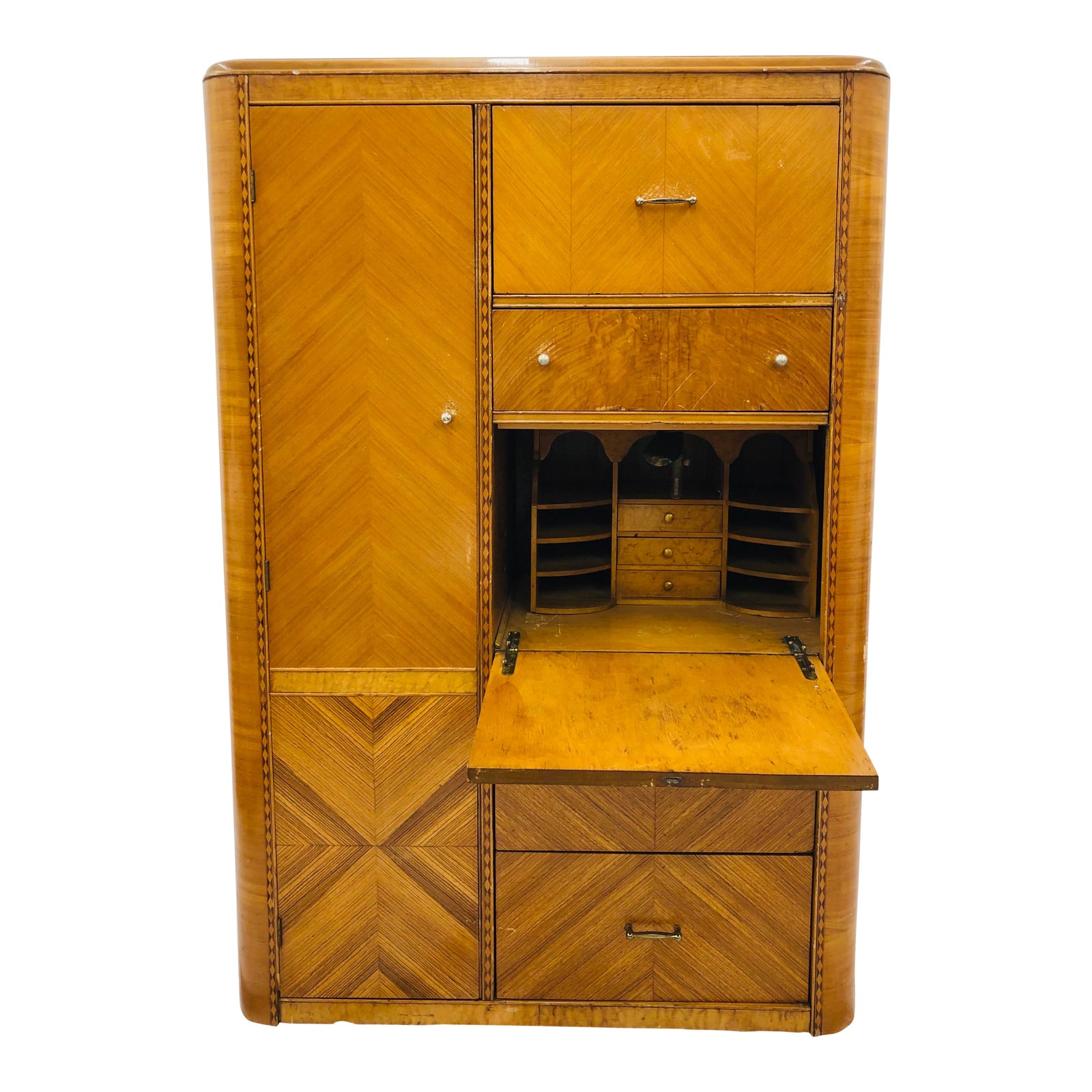 vintage armoire with drawers