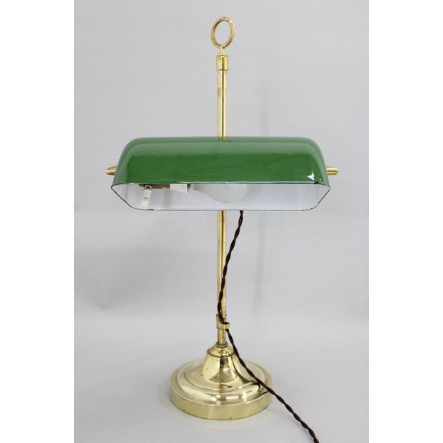 Beautiful set of two Art Deco / Functionalist table or bedside lamps. Set was cleaned, polished and rewired: 1x40W US plug...