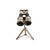 Metal Binoculars Chrome Double Lenses on Tripod Stand Vintage Nautical Office Decor For Sale - Image 7 of 9