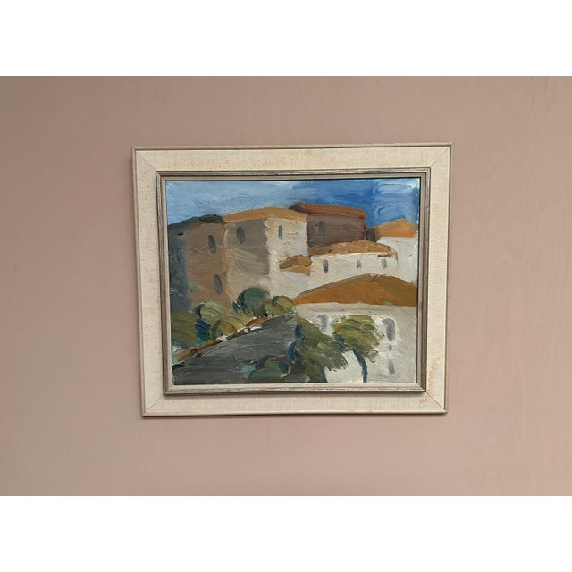Sven‑erik Markhed, Cityscape, 1950s, Oil Painting, Framed For Sale - Image 15 of 18