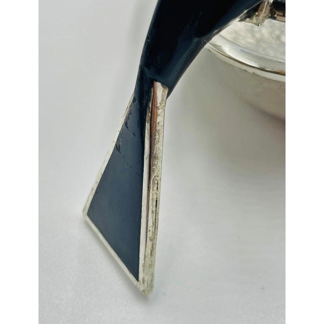 Emilia Castillo Silver-Plate Molcajete/Serving Bowl With Toucan, Mexico 1980s For Sale - Image 16 of 18