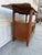 Vintage French Provincial Wood Server Cabinet With Drop-Leaf Top & Lattice Doors For Sale In New York - Image 6 of 12