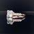 Diamond Aquamarine Ring 14k White Gold 1.70 TCW Women Certified For Sale - Image 10 of 11
