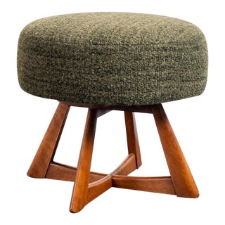 1950s Swivel Ottoman by Heywood Wakefield For Sale