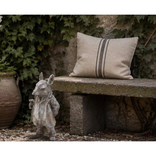 Vintage Cast Iron Anthropomorphic Gentleman Dandy Mouse Garden Statue For Sale - Image 11 of 12