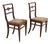 Set of Neoclassical Emilian Chairs in Walnut For Sale