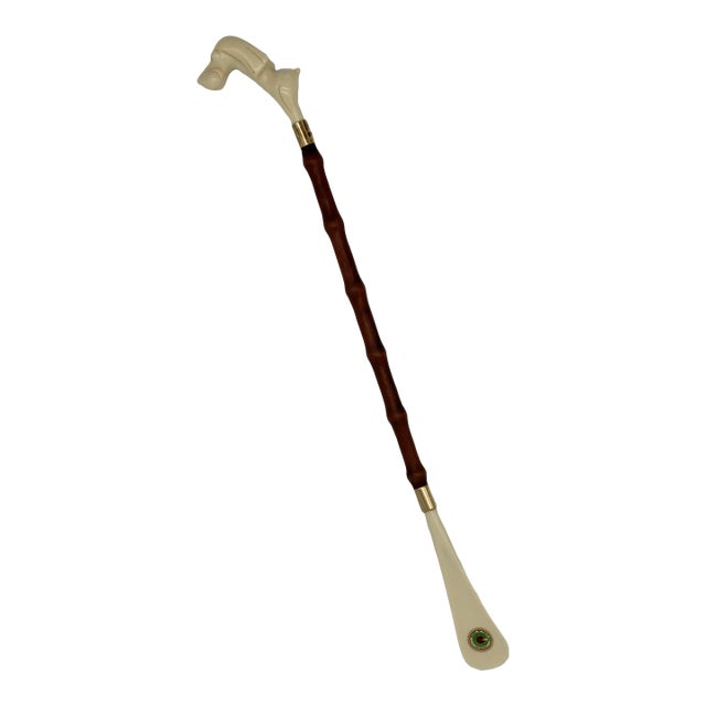 Vintage Italian Dog Head Shoe Horn For Sale